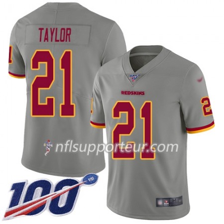 Maillot Homme Washington Redskins Sean Taylor 21 Nike Gris 100th